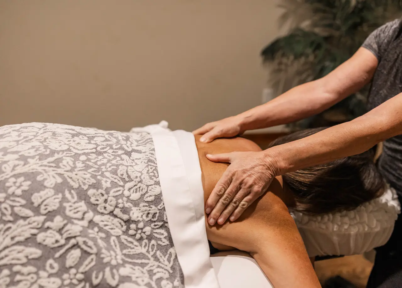 Deep tissue massage at Images Salon and Spa